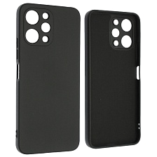 Чехол накладка NANO для XIAOMI Redmi 12 4G, защита камеры, силикон, бархат, цвет черный Чехол накладка NANO для XIAOMI Redmi 12 4G, защита камеры, силикон, бархат, цвет черный