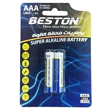 Батарейка BESTON LR03, AAA, BL2, Alkaline, 1.5V