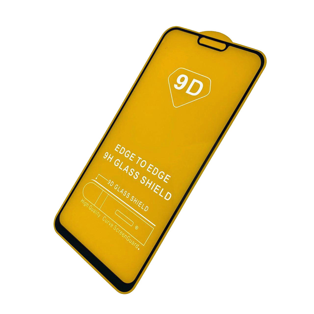 Защитное стекло "9D" Full Glue для XIAOMI Mi 8 LITE, цвет канта черный.