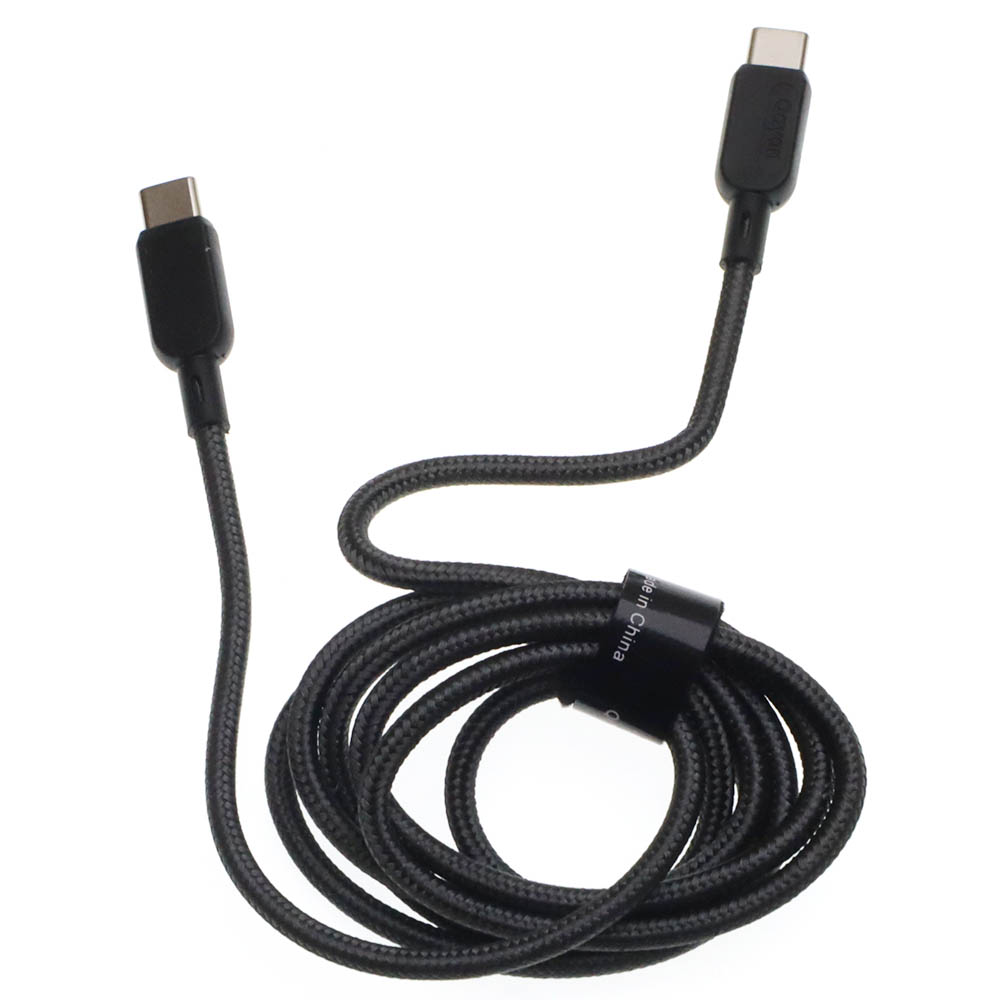 Кабель QAYAN QCB-146 USB Type C на USB Type C, 60W, длина 1.2 метра, цвет черный