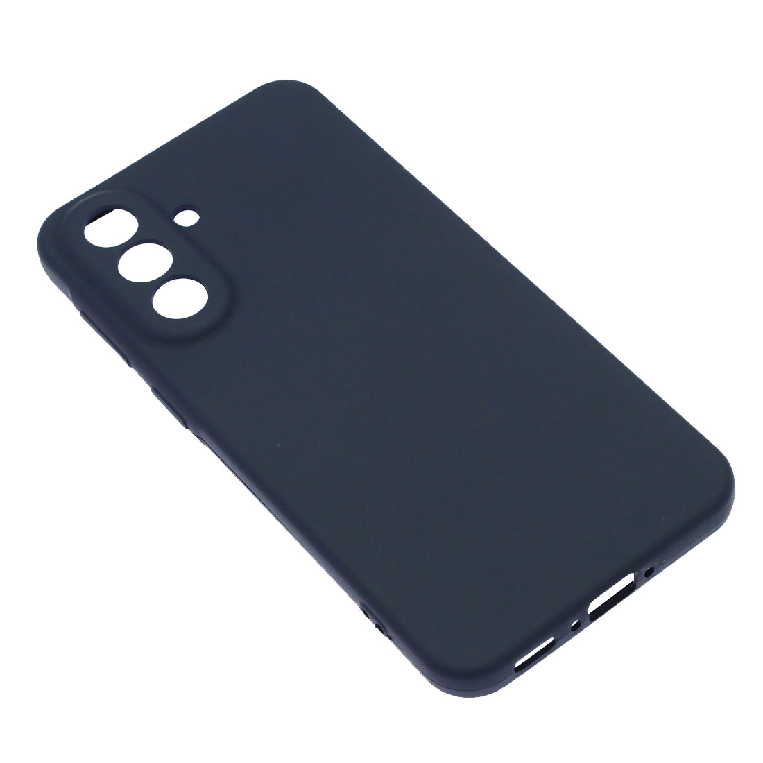 Чехол накладка Silicon Cover для SAMSUNG Galaxy A37, защита камеры, силикон, бархат, цвет темно синий