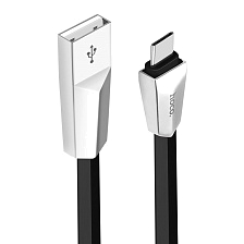 Кабель HOCO X4 Zinc Alloy Rhombus USB Type C, длина 1.2 метра, цвет черный Кабель HOCO X4 Zinc Alloy Rhombus USB Type C, длина 1.2 метра, цвет черный