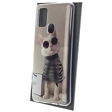 Чехол накладка Vinil для SAMSUNG Galaxy A21s (SM-A217), силикон, рисунок Cat Чехол накладка Vinil для SAMSUNG Galaxy A21s (SM-A217), силикон, рисунок Cat