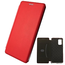 Чехол книжка STYLISH для SAMSUNG Galaxy S20 Plus (SM-G985), экокожа, визитница, цвет красный