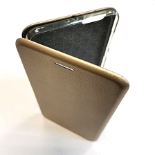Чехол книжка для XIAOMI Mi 6 Plus, экокожа, визитница, цвет золотистый