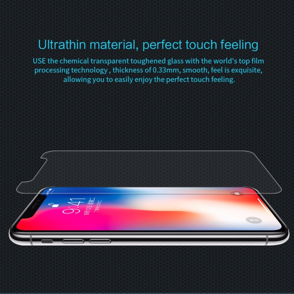 Nillkin Защитное стекло 0.3мм 9H Amazing H anti-burst для Apple iPhone X, прозрачное. Nillkin Защитное стекло 0.3мм 9H Amazing H anti-burst для Apple iPhone X, прозрачное.