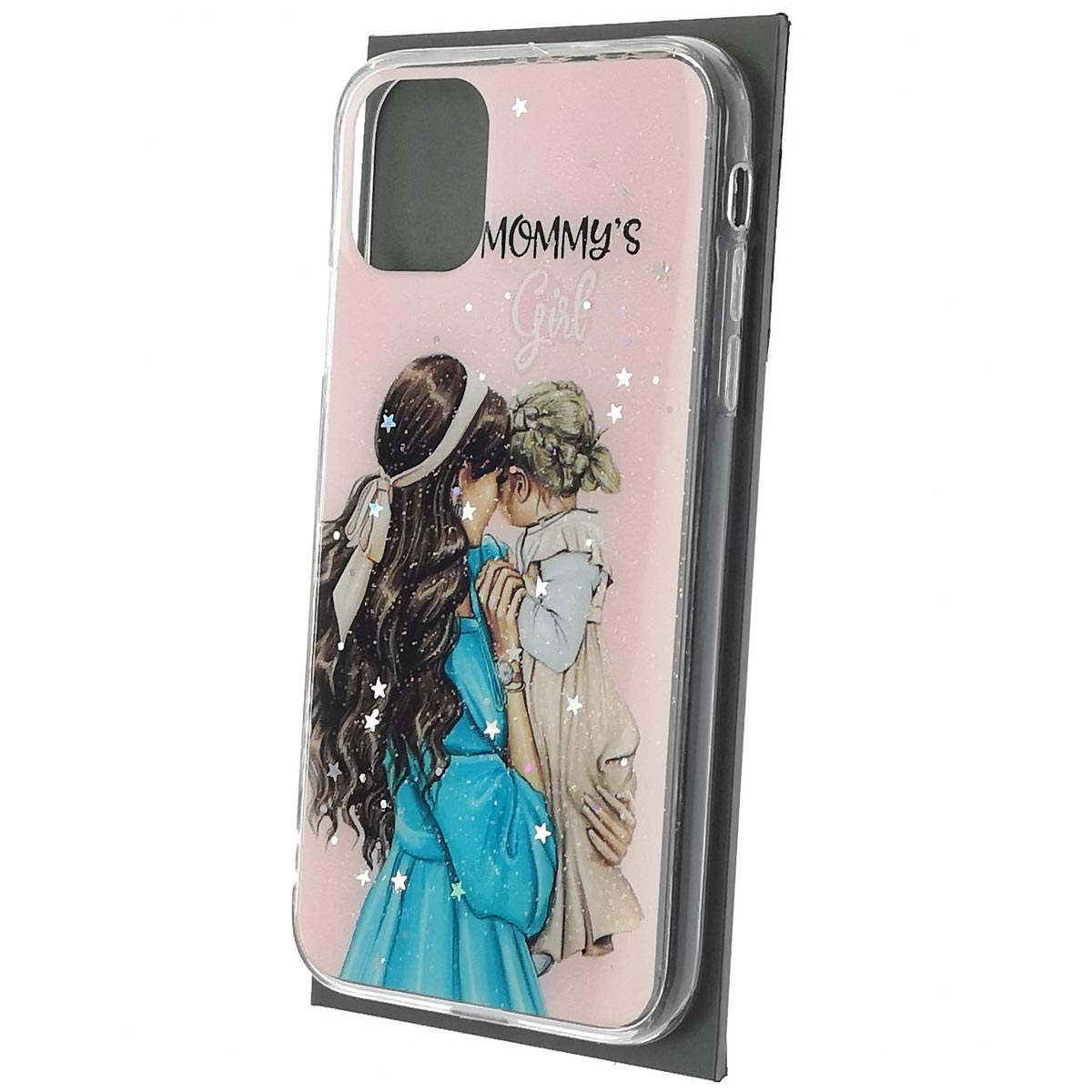 Чехол накладка Vinil для APPLE iPhone 11, силикон, блестки, глянцевый, рисунок Mommy's Girl Чехол накладка Vinil для APPLE iPhone 11, силикон, блестки, глянцевый, рисунок Mommy's Girl