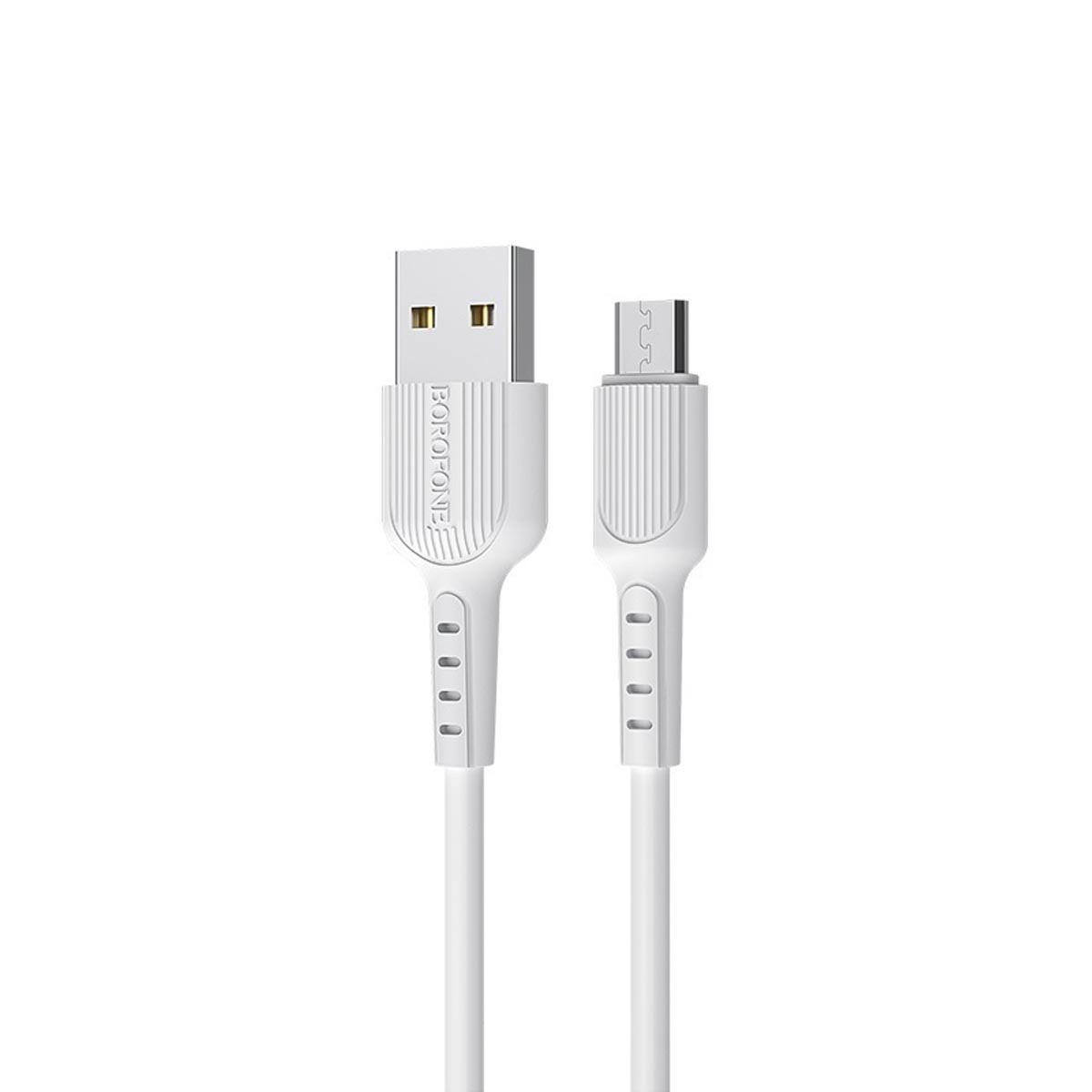 Кабель BOROFONE BX16 Easy Micro USB, 2A, длина 1 метр, силикон, цвет белый Кабель BOROFONE BX16 Easy Micro USB, 2A, длина 1 метр, силикон, цвет белый