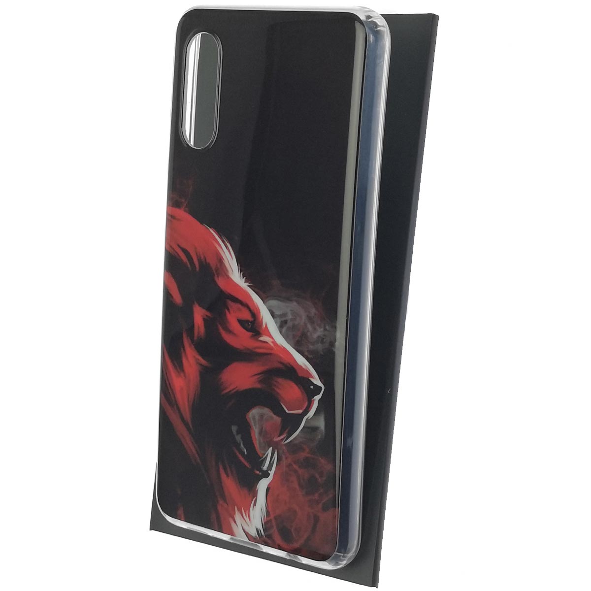 Чехол накладка Vinil для SAMSUNG Galaxy A02 (SM-A022G/DS), силикон, глянцевый, рисунок красный лев Чехол накладка Vinil для SAMSUNG Galaxy A02 (SM-A022G/DS), силикон, глянцевый, рисунок красный лев