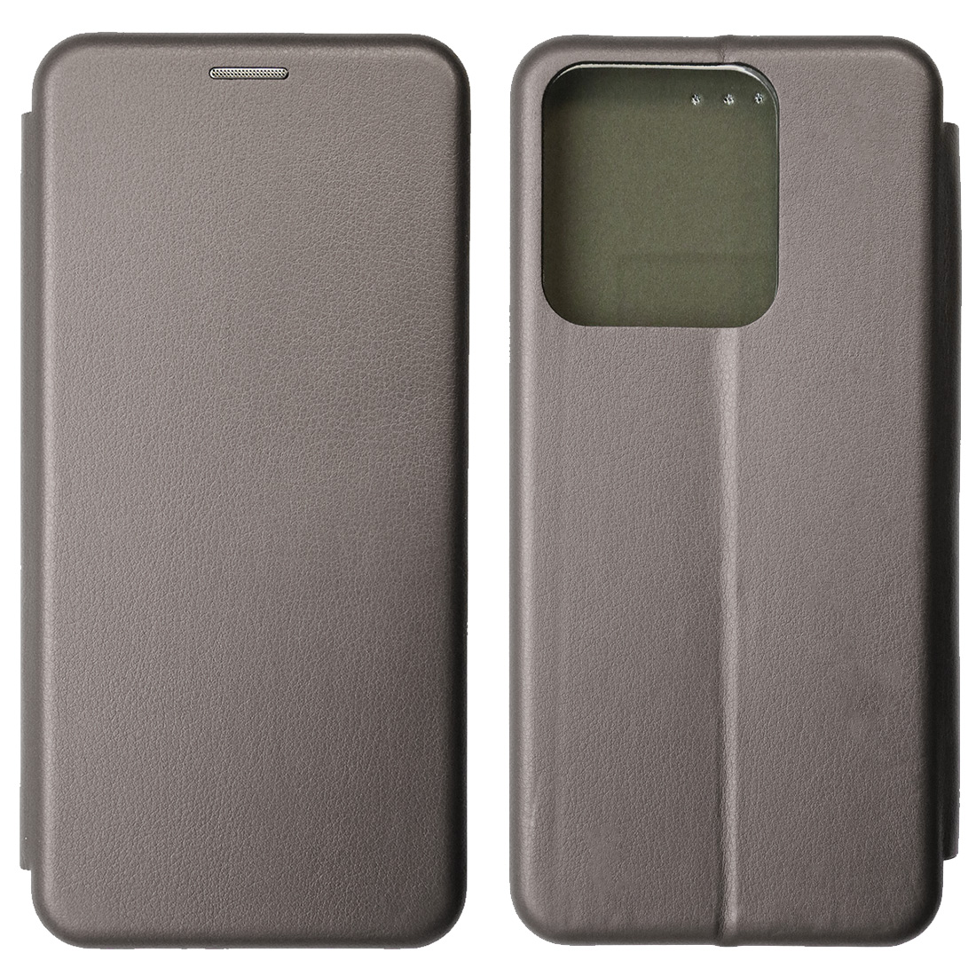 Чехол книжка STYLISH для TECNO Spark Go 2022, TECNO Spark 8C, Spark 9, экокожа, визитница, цвет серебристый Чехол книжка STYLISH для TECNO Spark Go 2022, TECNO Spark 8C, Spark 9, экокожа, визитница, цвет серебристый