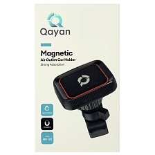 Автомобильный магнитный держатель QAYAN QH-122 для смартфона, в решетку воздуховода, цвет черный Автомобильный магнитный держатель QAYAN QH-122 для смартфона, в решетку воздуховода, цвет черный