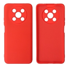 Чехол накладка NANO для HUAWEI Nova Y90, силикон, бархат, цвет красный