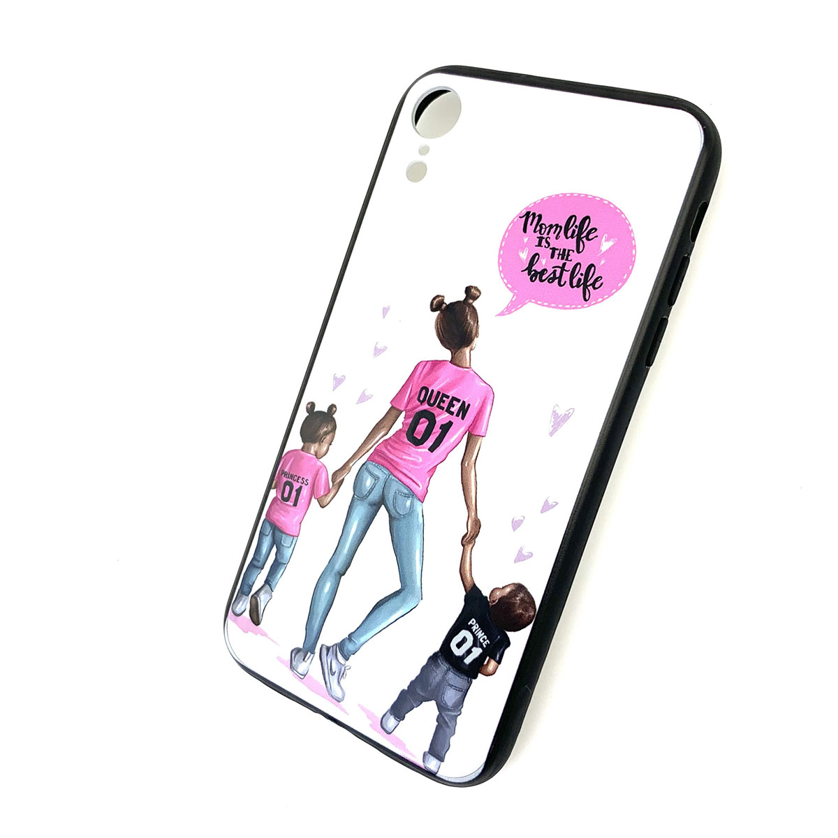 Чехол накладка для APPLE iPhone XR, силикон, рисунок Mom life is the best.