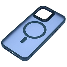 Чехол накладка Camelia с поддержкой MagSafe для APPLE iPhone 15 Pro Max, силикон, матовый, цвет темно синий Чехол накладка Camelia с поддержкой MagSafe для APPLE iPhone 15 Pro Max, силикон, матовый, цвет темно синий