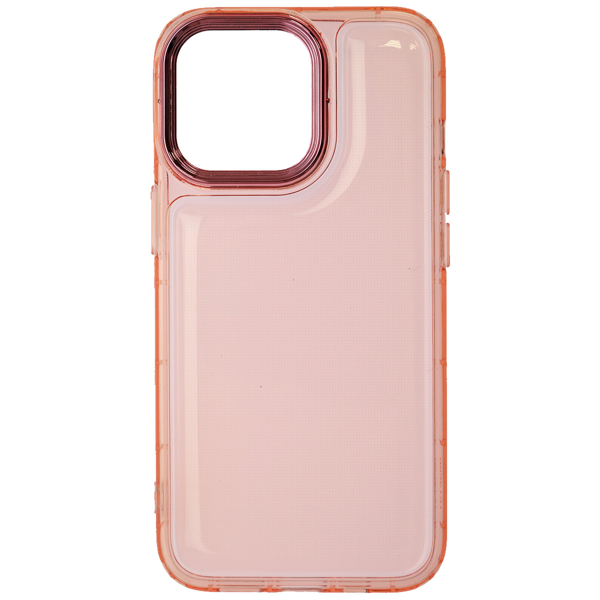 Чехол накладка AIR BAG для APPLE iPhone 13 Pro (6.1"), силикон, цвет прозрачно розовый