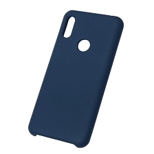 Чехол накладка Silicon Cover для HUAWEI Honor 8A, Y6 2019, силикон, бархат, цвет синий кобальт Чехол накладка Silicon Cover для HUAWEI Honor 8A, Y6 2019, силикон, бархат, цвет синий кобальт
