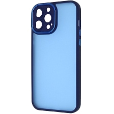 Чехол накладка KING для APPLE iPhone 13 Pro Max (6.7"), силикон, пластик, защита камеры, цвет окантовки темно синий Чехол накладка KING для APPLE iPhone 13 Pro Max (6.7"), силикон, пластик, защита камеры, цвет окантовки темно синий
