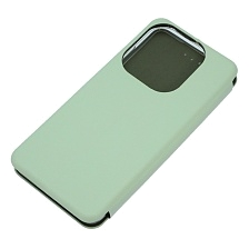 Чехол книжка STYLISH для TECNO Spark 20, Spark 20C, экокожа, визитница, цвет светло фисташковый Чехол книжка STYLISH для TECNO Spark 20, Spark 20C, экокожа, визитница, цвет светло фисташковый