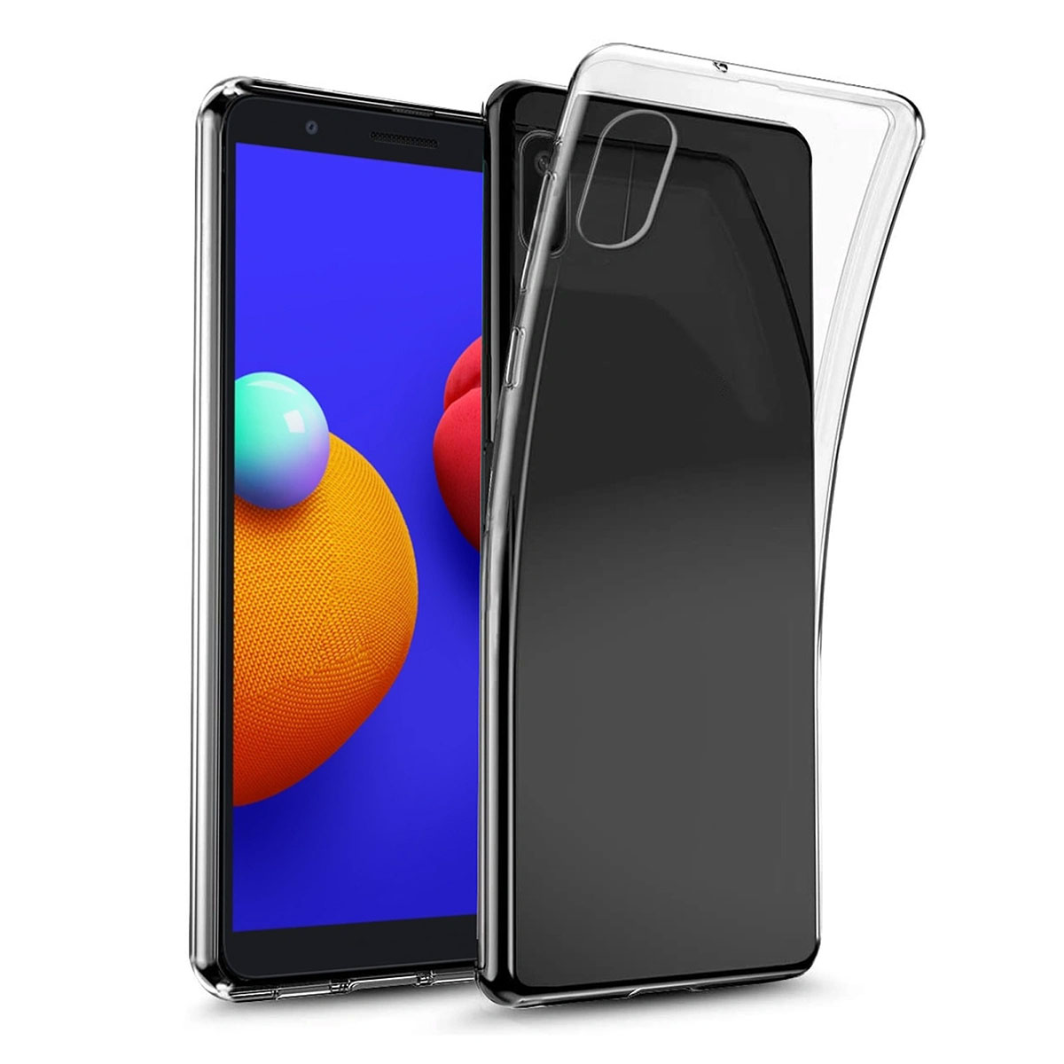 Чехол накладка TPU CASE для SAMSUNG Galaxy M01 (SM-M015), силикон, цвет прозрачный