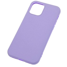 Чехол накладка для APPLE iPhone 12 (6.1"), iPhone 12 Pro (6.1"), силикон, матовый, цвет сиреневый Чехол накладка для APPLE iPhone 12 (6.1"), iPhone 12 Pro (6.1"), силикон, матовый, цвет сиреневый