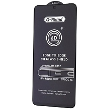Защитное стекло 6D G-Rhino для XIAOMI Redmi Note 12, XIAOMI POCO X5 5G, INFINIX SMART 9, цвет окантовки черный