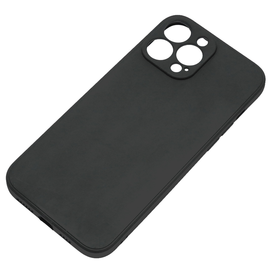 Чехол накладка для APPLE iPhone 13 Pro Max, силикон, бархат, цвет черный Чехол накладка для APPLE iPhone 13 Pro Max, силикон, бархат, цвет черный