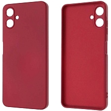 Чехол накладка NANO для SAMSUNG Galaxy A06, защита камеры, силикон, бархат, цвет бордовый Чехол накладка NANO для SAMSUNG Galaxy A06, защита камеры, силикон, бархат, цвет бордовый