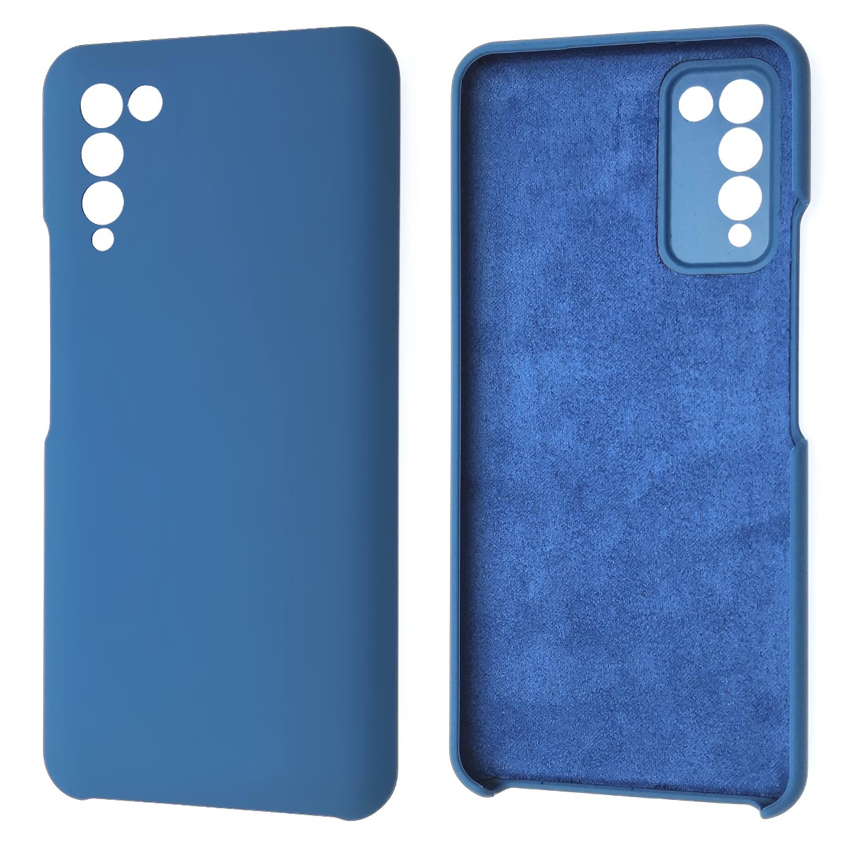 Чехол накладка Silicon Cover для HUAWEI Honor 10X Lite, силикон, бархат, цвет синий Чехол накладка Silicon Cover для HUAWEI Honor 10X Lite, силикон, бархат, цвет синий