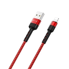 КабельBOROFONE BX34 Advantage Lightning 8 pin, 2.4A, длина 1 метр, цвет красный КабельBOROFONE BX34 Advantage Lightning 8 pin, 2.4A, длина 1 метр, цвет красный