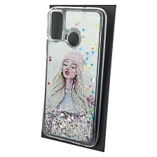 Чехол накладка TransFusion для HUAWEI Honor 9X Lite (JSN-L21), силикон, переливашка, рисунок Девушка в розовой шапке Чехол накладка TransFusion для HUAWEI Honor 9X Lite (JSN-L21), силикон, переливашка, рисунок Девушка в розовой шапке