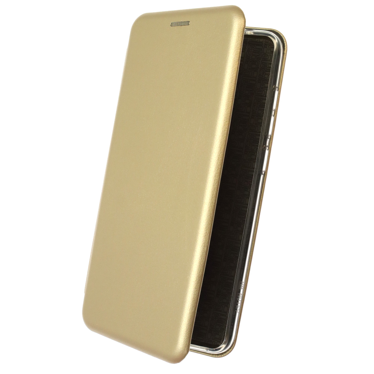 Чехол книжка STYLISH для XIAOMI Redmi Note 9, экокожа, визитница, цвет золотистый Чехол книжка STYLISH для XIAOMI Redmi Note 9, экокожа, визитница, цвет золотистый