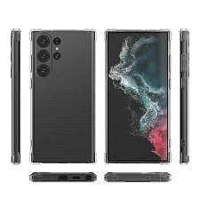 Чехол накладка BRF для SAMSUNG Galaxy S24 Ultra, усиленные края, защита камеры, силикон прозрачный