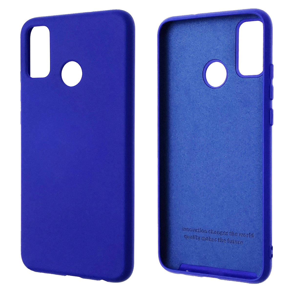 Чехол накладка Silicon Cover для HUAWEI Honor 9X Lite, силикон, бархат, цвет синий Чехол накладка Silicon Cover для HUAWEI Honor 9X Lite, силикон, бархат, цвет синий