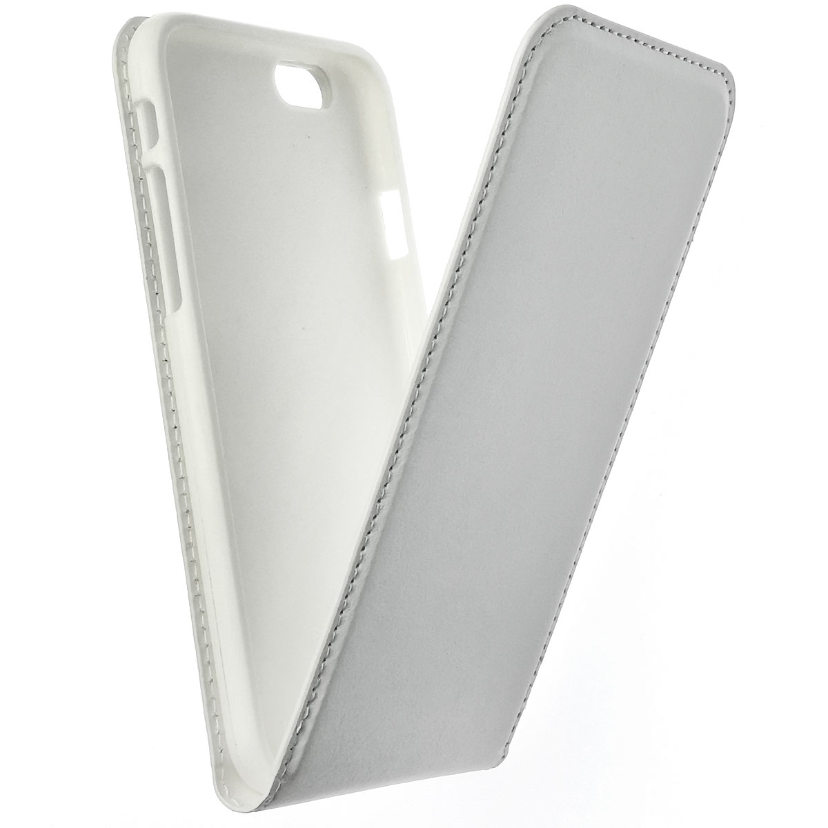 Чехол книжка Brauffen для APPLE iPhone 6, iPhone 6G, iPhone 6S, экокожа, магнит, цвет белый