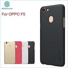 Чехол накладка Nillkin для OPPO F5, пластик, цвет черный.