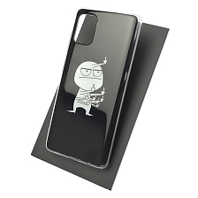 Чехол накладка Vinil для SAMSUNG Galaxy A51 (SM-A515), A31 (SM-A315), силикон, рисунок Человечек. Чехол накладка Vinil для SAMSUNG Galaxy A51 (SM-A515), A31 (SM-A315), силикон, рисунок Человечек.