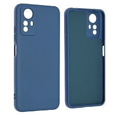 Чехол накладка NANO для XIAOMI Redmi Note 12S, силикон, бархат, цвет темно синий Чехол накладка NANO для XIAOMI Redmi Note 12S, силикон, бархат, цвет темно синий