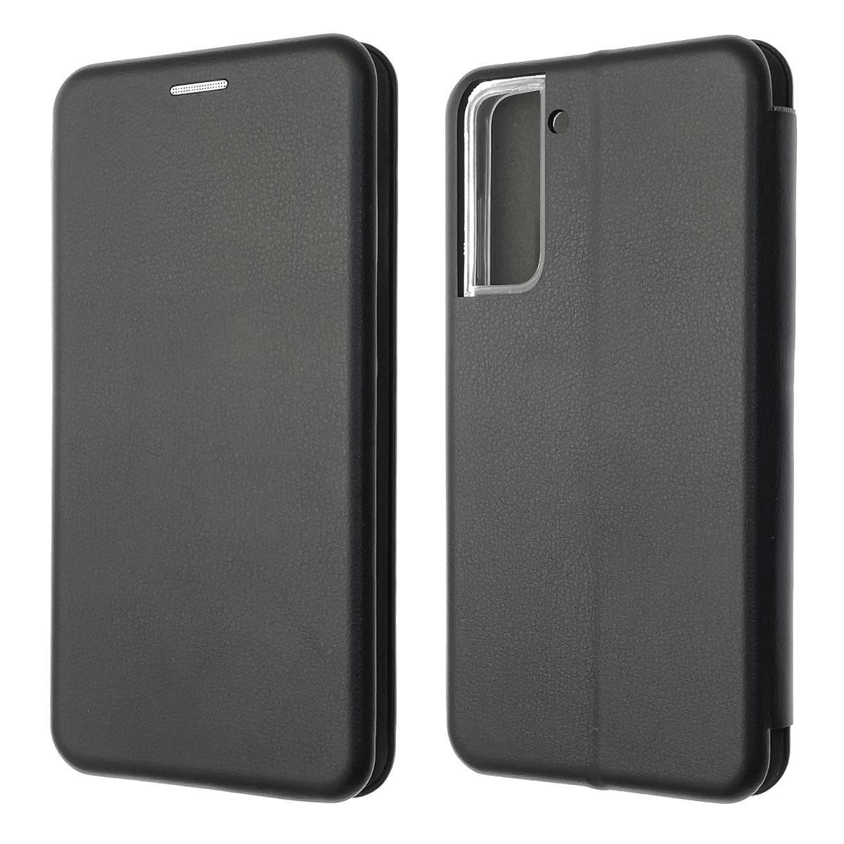 Чехол книжка STYLISH для SAMSUNG Galaxy S21 (SM-G991), экокожа, визитница, цвет черный Чехол книжка STYLISH для SAMSUNG Galaxy S21 (SM-G991), экокожа, визитница, цвет черный