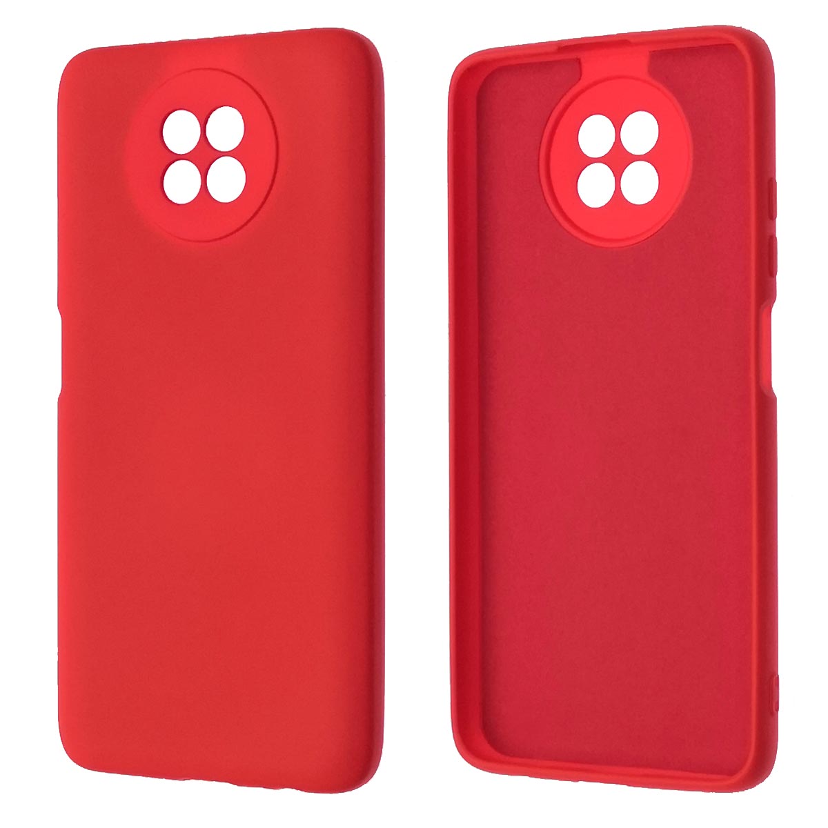 Чехол накладка Silicon Cover для XIAOMI Redmi Note 9T, силикон, бархат, цвет красный Чехол накладка Silicon Cover для XIAOMI Redmi Note 9T, силикон, бархат, цвет красный