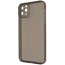 Чехол накладка CATEYES для APPLE iPhone 11 PRO MAX, защита камеры, силикон, цвет прозрачно черный Чехол накладка CATEYES для APPLE iPhone 11 PRO MAX, защита камеры, силикон, цвет прозрачно черный