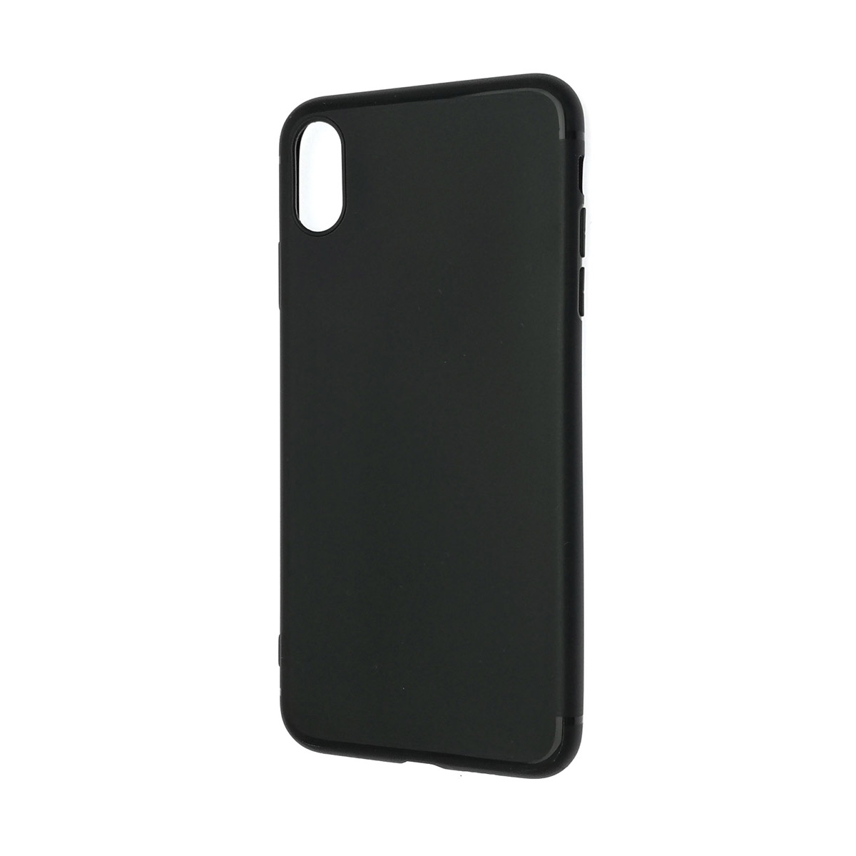 Чехол накладка imcase для APPLE iPhone XS Max, силикон, с вырезом под лого, цвет черный.