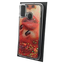 Чехол накладка TransFusion для HUAWEI Honor 9X Lite (JSN-L21), силикон, переливашка, рисунок Красные губы Чехол накладка TransFusion для HUAWEI Honor 9X Lite (JSN-L21), силикон, переливашка, рисунок Красные губы