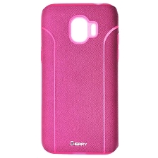 Чехол накладка Cherry II для SAMSUNG Galaxy J2 Pro (SM-J250), силикон, цвет малиновый