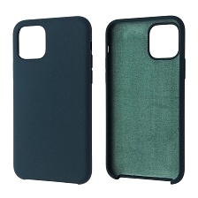Чехол накладка Silicon Case для APPLE iPhone 11 Pro 2019, силикон, бархат, цвет синий сапфир. Чехол накладка Silicon Case для APPLE iPhone 11 Pro 2019, силикон, бархат, цвет синий сапфир.