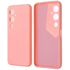 Чехол накладка NANO для TECNO Pova 4 Pro, силикон, бархат, цвет розовый