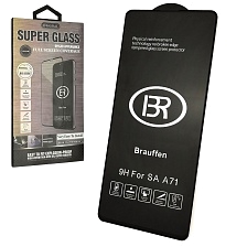 Защитное стекло 9H BR для SAMSUNG Galaxy A71 (SM-A715), A81 (SM-AN815), Note 10 Lite (SM-N770), A12 (SM-A125F), цвет окантовки черный.