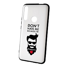 Чехол накладка для HUAWEI P Smart Z 2019 (STK-LX1), Honor 9X 2019 (HLK-TL00), силикон, рисунок DON'T HATE MI BECAUSE I'M.