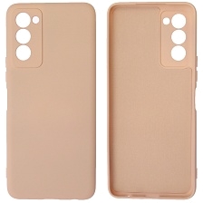 Чехол накладка NANO для TECNO Camon 18, 18P, 18T, силикон, бархат, цвет розовый песок Чехол накладка NANO для TECNO Camon 18, 18P, 18T, силикон, бархат, цвет розовый песок