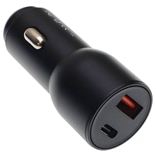 АЗУ (Автомобильное зарядное устройство) C805, 1 USB Type C, 1 USB A, цвет черный