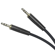 AUX кабель BOROFONE BL23, длина 1 метр, штекер подключения Jack 3.5 мм, цвет черный AUX кабель BOROFONE BL23, длина 1 метр, штекер подключения Jack 3.5 мм, цвет черный